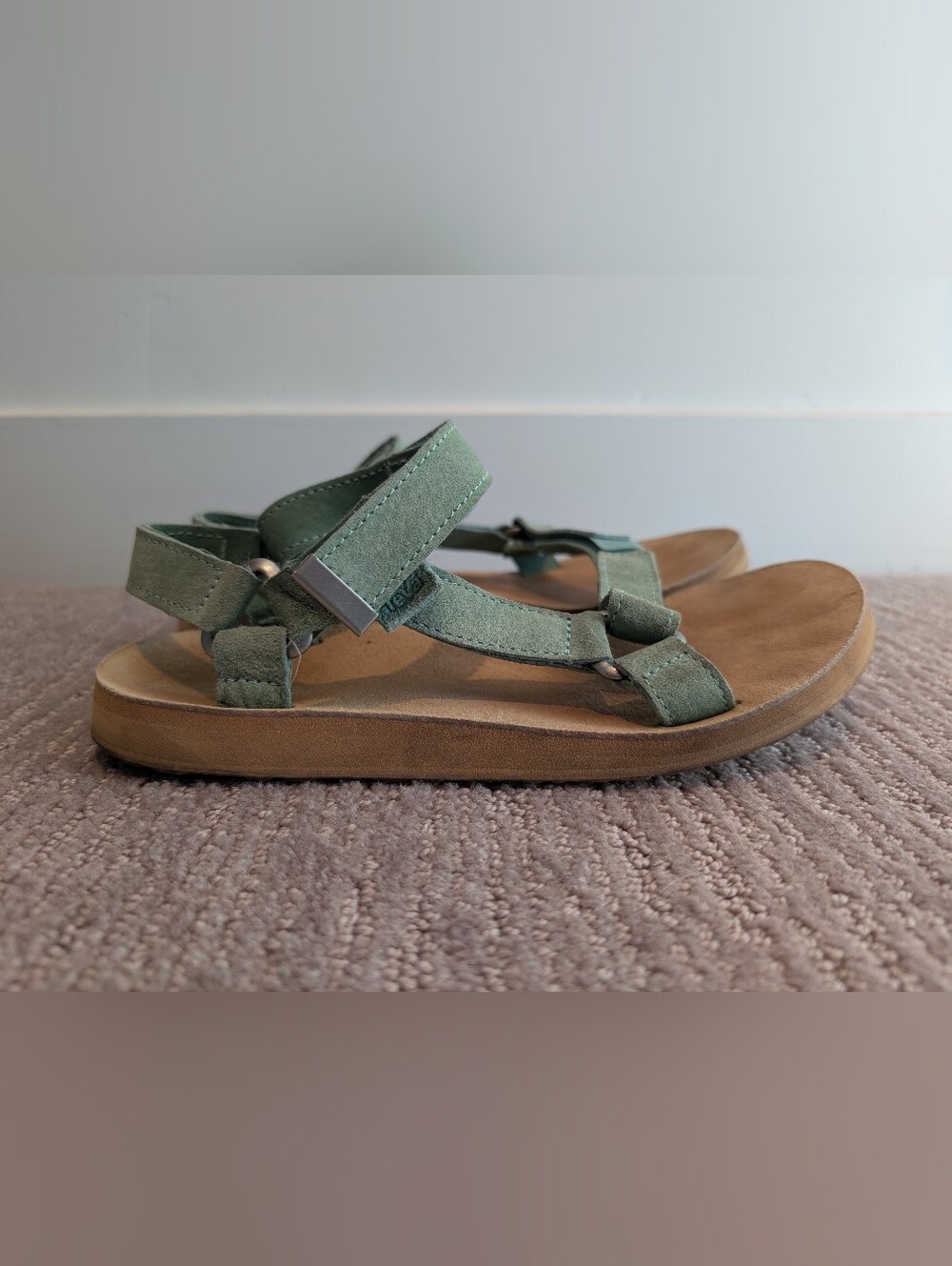 Teva Women's Universal Suede Pastel Mint Sandals
